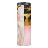 Marmeren edelsteen monogram thermosbeker (Achterkant)