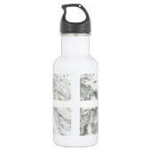 Marmeren Effect Gepersonaliseerde Waterfles (Achterkant)