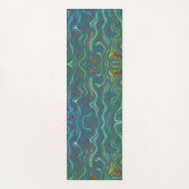 Marmeren Expressie Multi gekleurde lijnen Yogamat (Voorkant)