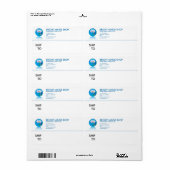 Marmeren glasreeks No.1 Etiket (Full Sheet)