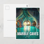 Marmeren grotten Chili Briefkaart (Voorkant / Achterkant)