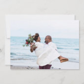 Marmeren Lijst Fotobruiloft Bedankkaart (Achterkant)