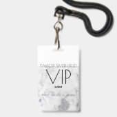 marmeren lint badge (Voorzijde met lanyard)