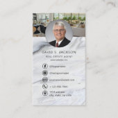 Marmeren makelaar Foto Logo Visitekaartje (Voorkant)