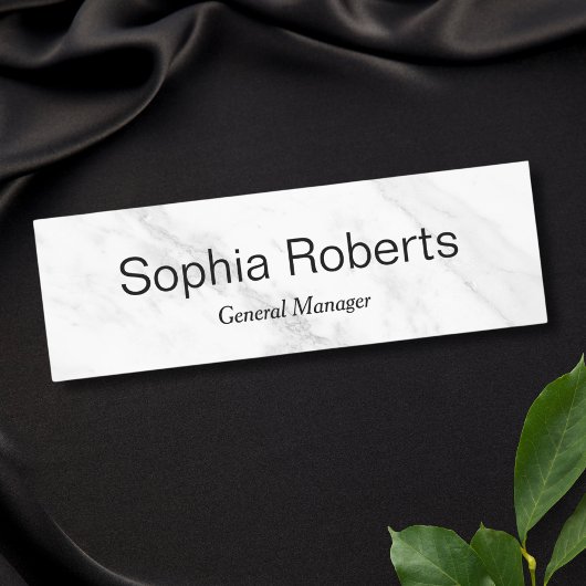 Marmeren Medewerker Magnetische Naam Tag Badge