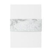 Marmeren monogram bruiloft uitnodiging buik band uitnodigingen wikkel (Achterkant Voorbeeld)