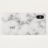 Marmeren monogram Case-Mate iPhone case (Achterkant (horizontaal))