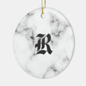 Marmeren monogram keramisch ornament (Links)