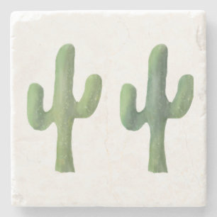 Marmeren onderzetter   Cactus Two  