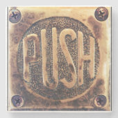 Marmeren Onderzetter met Push Design (Voorkant)