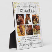 Marmeren Paard Herinneringsfoto Collage Fotoplaat (Zijkant)