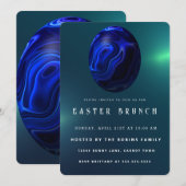 Marmeren Pasen Schattige Eieren Uitnodiging (Voorkant / Achterkant)