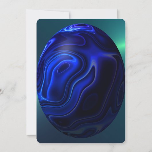 Marmeren Pasen Schattige Eieren Uitnodiging (Achterkant)