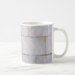 Marmeren Patroon Witte en Bruine Ceramische Grijze Koffiemok