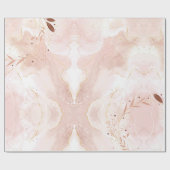 Marmeren Roze Glitter Inpakpapier (Vlak)