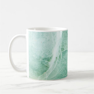 Marmeren stenen patroon, groene textuur. koffiemok
