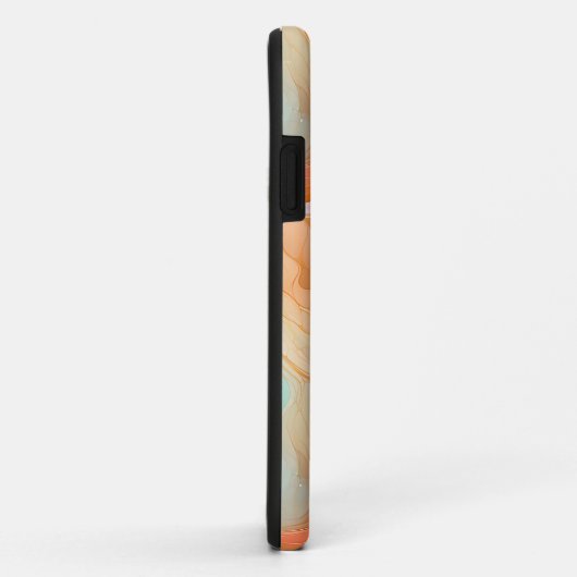 Marmeren terracotta en jade Case-Mate iPhone case (Achterkant/rechts)
