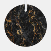 Marmeren textuur: Elegante steenoppervlakte. Glas Ornament (Achterkant)