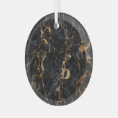 Marmeren textuur: Elegante steenoppervlakte. Glas Ornament (Voorkant links)