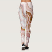 Marmeren textuur Leggings (Achterkant)