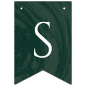 Marmeren verlovingsfeest versiering slinger - Groe Vlaggetjes (Tweede vlag)