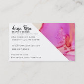 *~* Marmeren Vet Abstracte Organische Flow Waterve Visitekaartje (Achterkant)