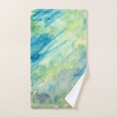 Marmeren Waterverf Kust Boho Badhanddoek Set Bad Handdoek (Handdoek)