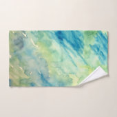 Marmeren Waterverf Kust Boho Badhanddoek Set Bad Handdoek (Handdoek)