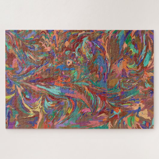 Marmerende regenboogventiel legpuzzel (Horizontaal)