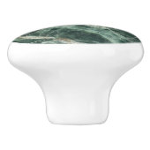 marmergroen patroon keramische knop (Zijkant)