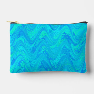 Marmering Blauw Groen Patroon Klein Etui