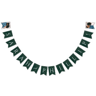 Marmering Engagement Party Bunting Banner - Groen