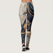 Marmerontwerp Leggings (Achterkant)