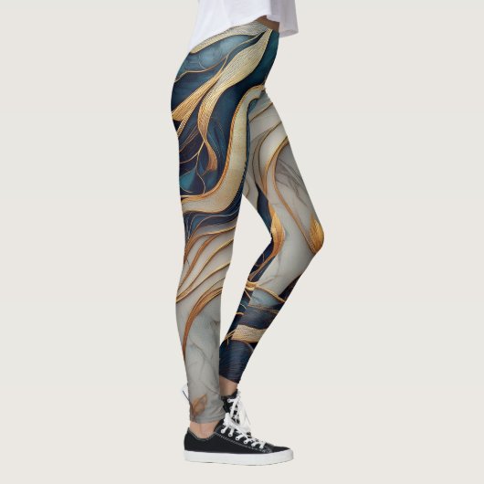 Marmerontwerp Leggings (Rechts)
