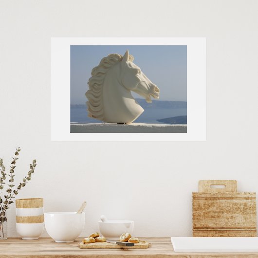 Marmerpaard Poster (Keuken)