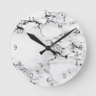 Marmertextuur Ronde Klok