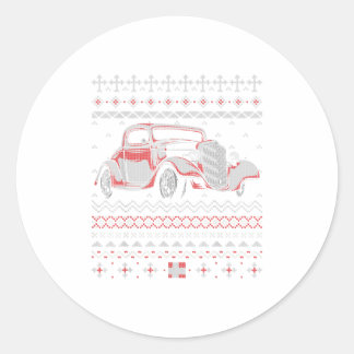 Marmon Lover Xmas Klassieke  motor Ronde Sticker