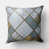 Marmor Gold Raster Luxus Geometrie Kussen (Achterkant)