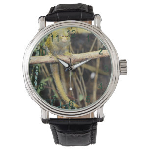 Marmoset-aap op waarschuwing, Mannen polshorloge Horloge