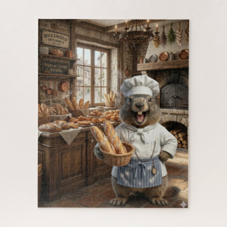 Marmot Baker Puzzel – Schattige Cartoonmarmot in B