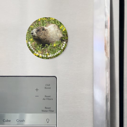 Marmot Foto van het nationale park Rainier Magneet (Insitu (Koelkast))