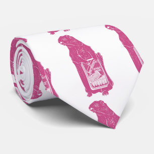 Marmot Groundhog eet sardines Stropdas