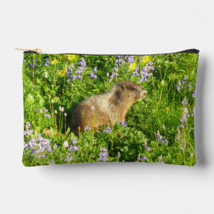 Marmot in Mount Rainier Wildbloemen Etui