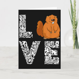 Marmot Liefde Knaagdier Dier Grond Hog Woodchuck  Kaart