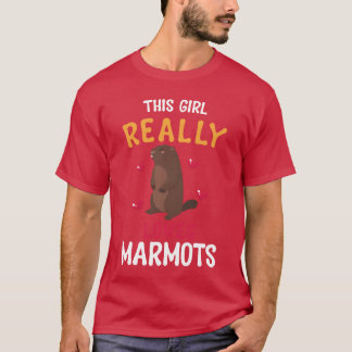 marmot marmot dier marmotten familie t-shirt