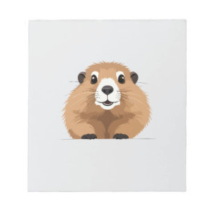 Marmot Peeking Schattigee Schattige Funny Animal C Notitieblok