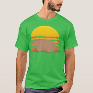 Marmot Retro Sunset Marmot Dierentuinmedewerker me T-shirt