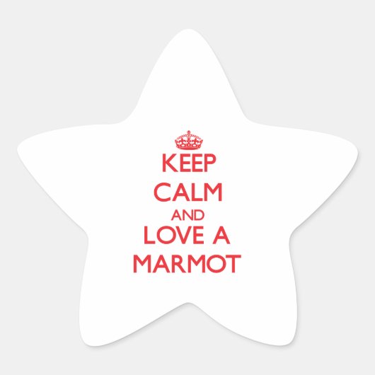 Marmot Ster Sticker (Voorkant)