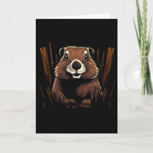 Marmot Wilde Dieren Kleurrijke Marmot Liefhebber W Kaart