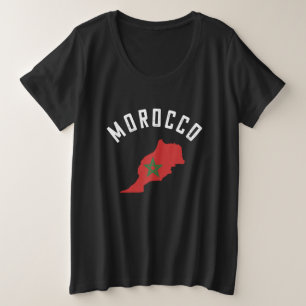 Maroc Carte Afrique du Nord Fier drapeau des racin